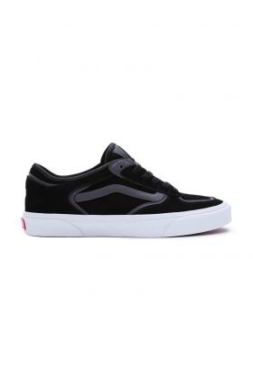 Vans tenisi din piele intoarsa Rowley Classic culoarea negru, VN0009QJKOU1