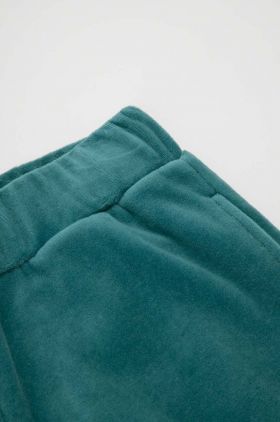 Coccodrillo pantaloni de trening pentru copii culoarea verde, neted