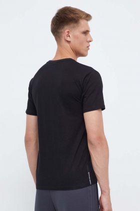 Ellesse tricou din bumbac culoarea negru, cu imprimeu