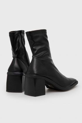 Answear Lab botine femei, culoarea negru, cu toc drept