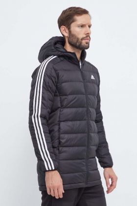 adidas geaca de puf barbati, culoarea negru, de iarna