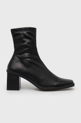 Answear Lab botine femei, culoarea negru, cu toc drept