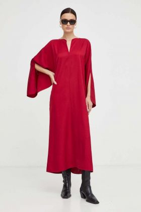 By Malene Birger rochie culoarea rosu, midi, oversize