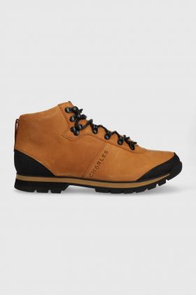 Charles Footwear pantofi de piele intoarsa Carney barbati, culoarea maro, Carney.Hiker.Yellow