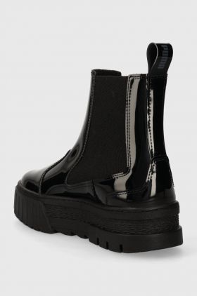 Puma cizme Mayze Chelsea Jelly Wns femei, culoarea negru, cu toc plat