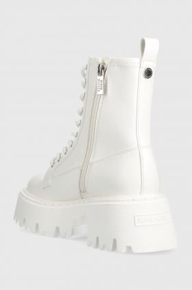 Steve Madden bocanci Over-ride femei, culoarea alb, cu platforma, SM11002720