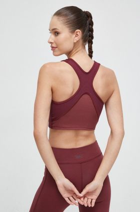 Reebok top de antrenament Lux Perform culoarea bordo