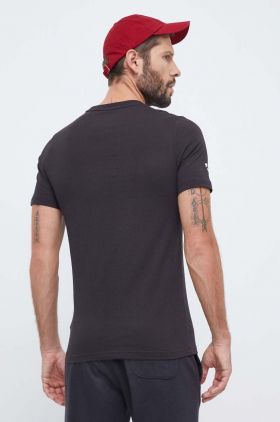 Puma tricou barbati, culoarea negru, cu imprimeu