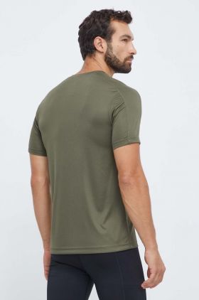 Reebok tricou de antrenament Tech culoarea verde, neted