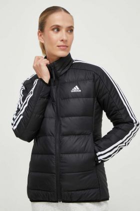 adidas geaca de puf femei, culoarea negru, de tranzitie