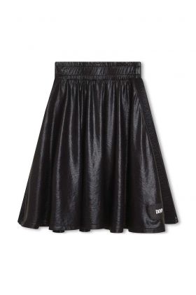 Dkny fusta fete culoarea negru, midi, evazati