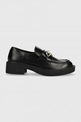 Steve Madden mocasini Omari femei, culoarea negru, cu toc plat, SM11002721