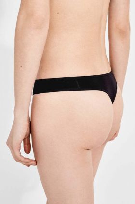 women'secret tanga 3-pack culoarea negru