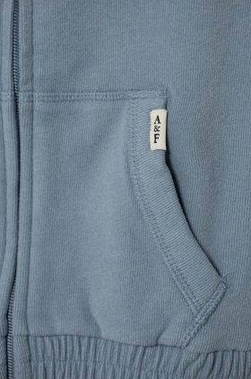 Abercrombie & Fitch bluza copii cu glugă, neted