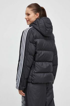 adidas geaca de puf femei, culoarea negru, de iarna