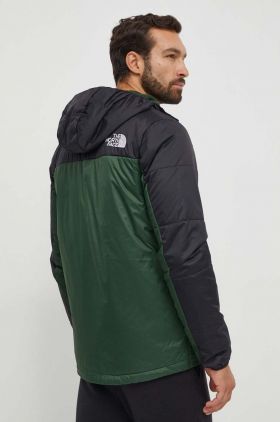 The North Face geacă Himalayan Light Synth bărbați, culoarea verde, de tranziție NF0A7WZXKII1