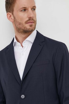 Armani Exchange sacou barbati, culoarea albastru marin