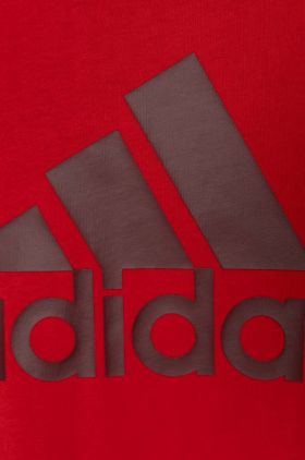 adidas tricou de bumbac pentru copii culoarea rosu, cu imprimeu