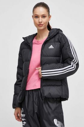 adidas geaca de puf femei, culoarea negru, de iarna