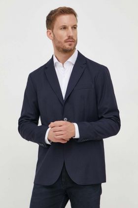 Armani Exchange sacou barbati, culoarea albastru marin