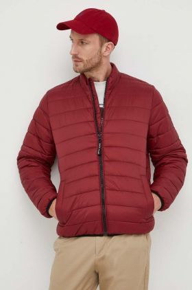 Pepe Jeans geaca barbati, culoarea bordo, de tranzitie