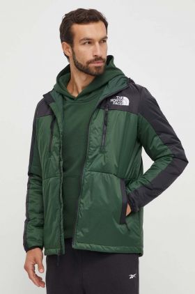 The North Face geacă Himalayan Light Synth bărbați, culoarea verde, de tranziție NF0A7WZXKII1