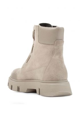 Geox cizme D VILDE B femei, culoarea bej, cu toc plat, D36UAB 02285 C5004