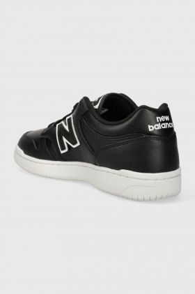 New Balance sneakers din piele BB480LBT culoarea negru