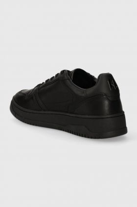 Karl Lagerfeld sneakers din piele KREW KL culoarea negru, KL53020