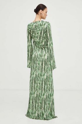 Lovechild rochie culoarea verde, maxi, evazati