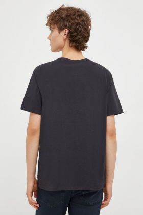 Levi's tricou din bumbac culoarea negru, cu imprimeu