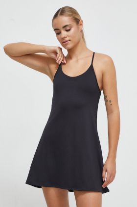 Reebok rochie sport LUX COLLECTION culoarea negru, mini, evazati