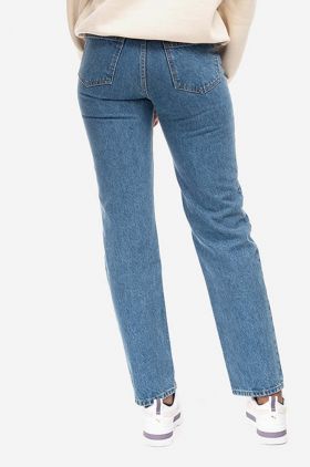 Wood Wood jeans din bumbac Ilo Rigid Denim high waist 12231305.7051-MEDIUMR