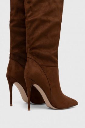 Steve Madden cizme Darian femei, culoarea maro, cu toc cui, SM11002162