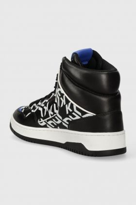 Karl Lagerfeld Jeans sneakers din piele KREW culoarea negru, KLJ53043