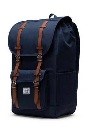 Herschel rucsac 11390-00007-OS Little America B culoarea albastru marin, mare, neted