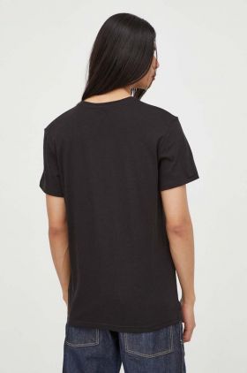 G-Star Raw tricou din bumbac culoarea negru, cu imprimeu