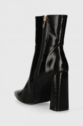 Answear Lab botine femei, culoarea negru, cu toc drept