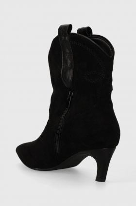 Answear Lab cizme femei, culoarea negru, cu toc cui