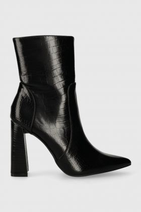 Answear Lab botine femei, culoarea negru, cu toc drept