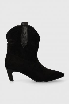 Answear Lab cizme femei, culoarea negru, cu toc cui