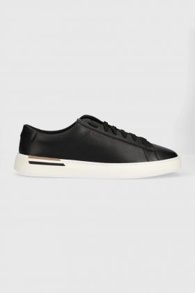 BOSS sneakers din piele Clint culoarea negru, 50502885