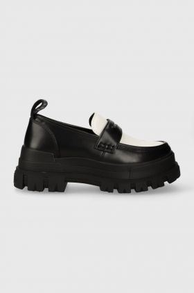 Buffalo mocasini Aspha Loafer femei, culoarea negru, cu platforma, 1622300