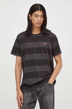 Levi's tricou barbati, culoarea negru, cu imprimeu