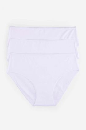 women'secret chiloti 7682913-99 3-pack culoarea alb