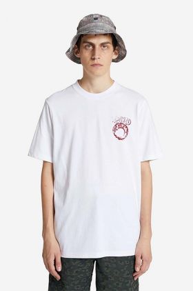 Wood Wood tricou din bumbac Bobby Eye Graphic T-shirt culoarea alb, cu imprimeu 12225704.2489-WHITE