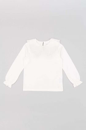 zippy longsleeve copii culoarea alb