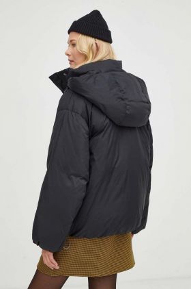 Levi's geaca de puf femei, culoarea negru, de iarna, oversize