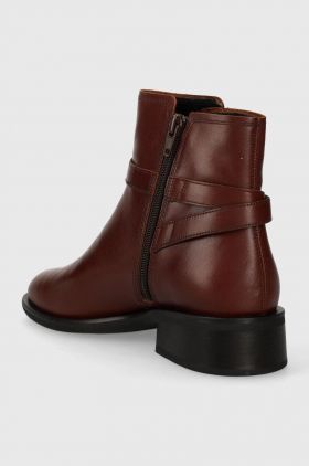 Vagabond Shoemakers cizme de piele SHEILA femei, culoarea rosu, cu toc plat, 5635.301.27