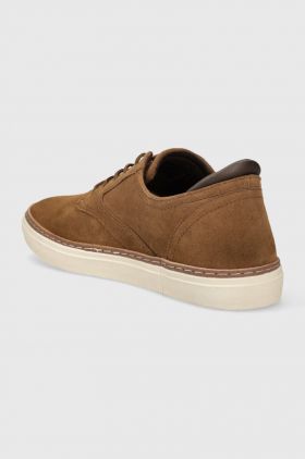 Gant sneakers din piele intoarsă Prepville culoarea maro, 27633266.G42